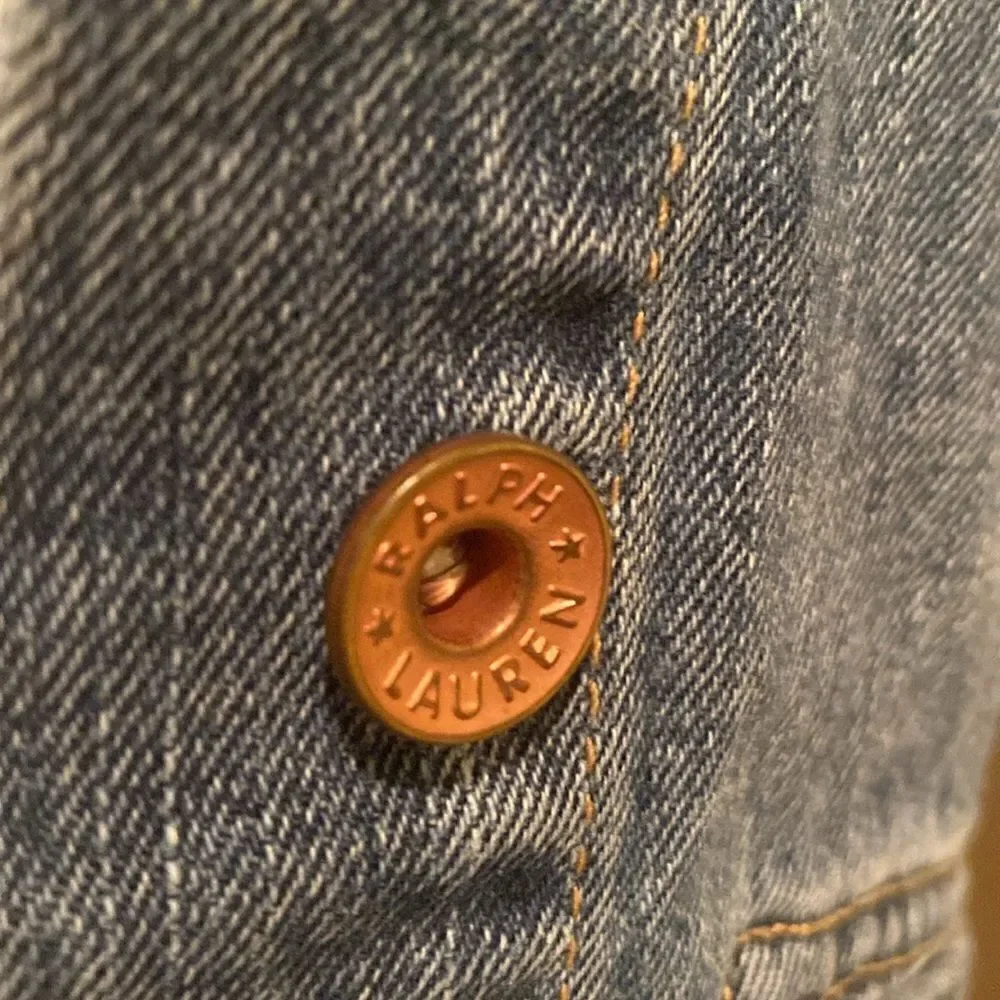 Ralph Lauren Blue Jean Cropped Jacket Girls Size XL